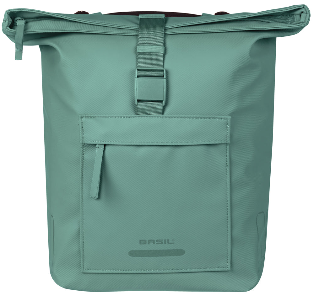 Dvojna kolesarska torba Basil brooklyn mik 41l 14 x 30 x 37 cm - zelena