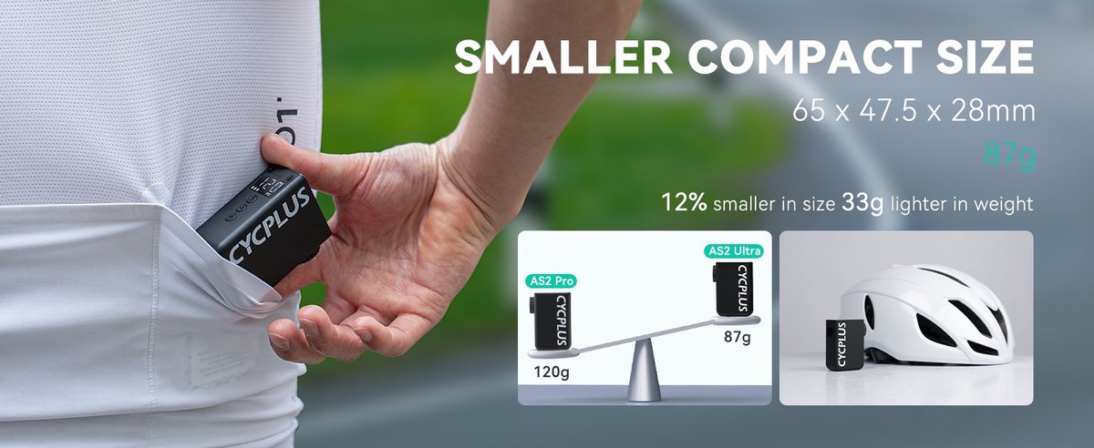 Cycplus electric battery pump as2 ultra - black