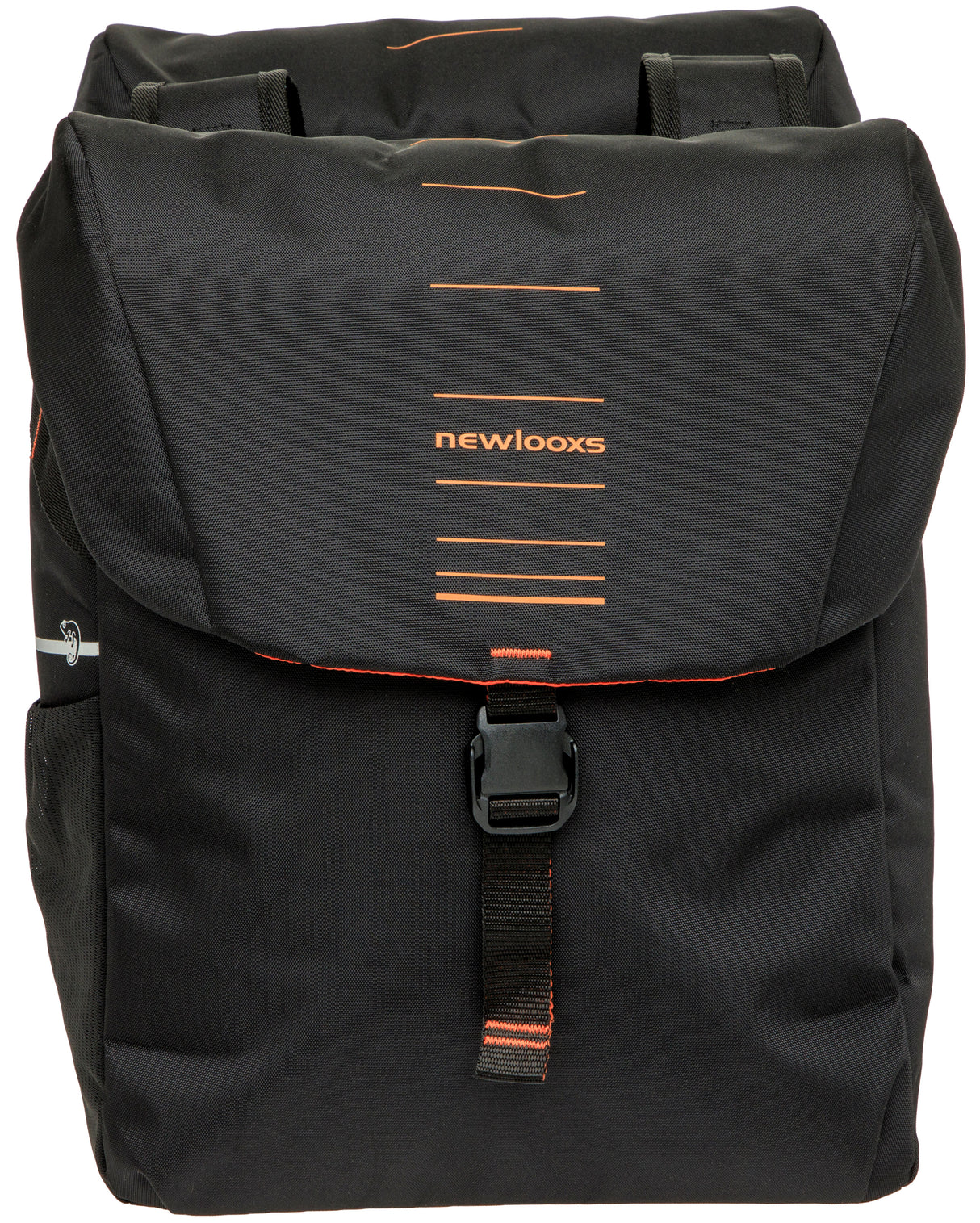 Newlooxs tas new looxs vigo dubbel | zwart oranje | 40l