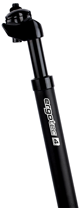 Ergotec tija de sillín con suspensión sp-4.0 ø27.2 350 mm - negro