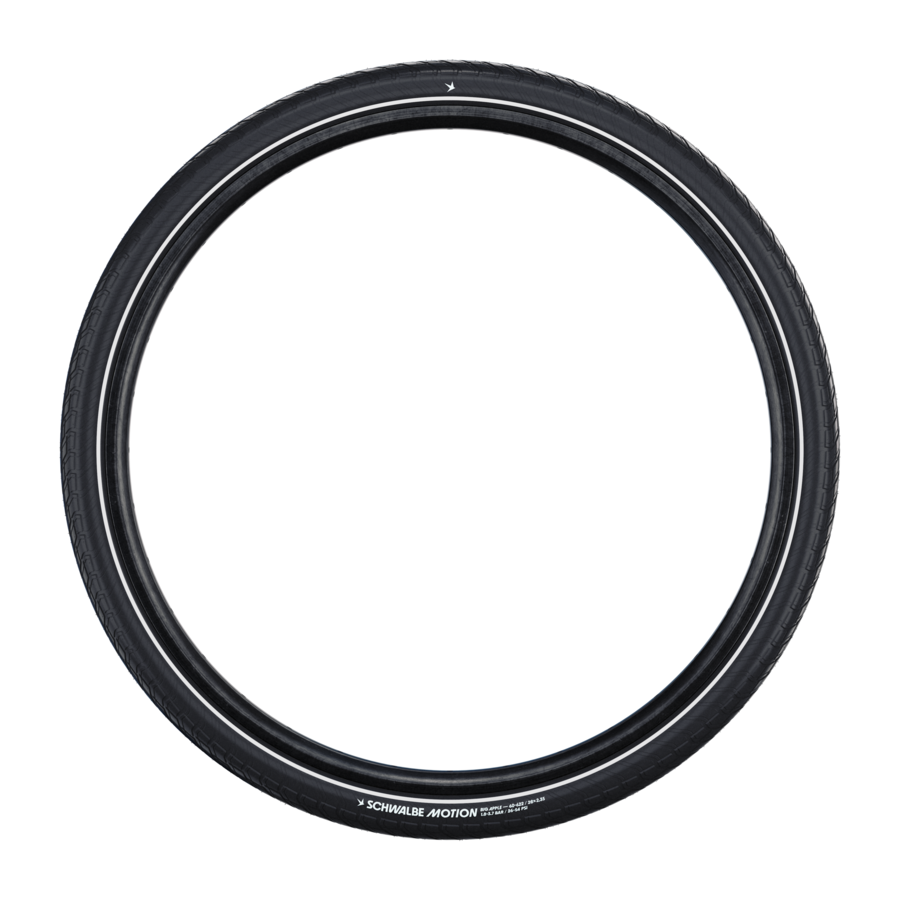 Schwalbe motion big apple - wired - addix - raceguard - 26x2.35 - black + reflex