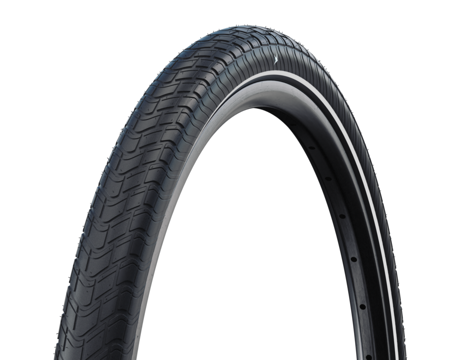 Schwalbe motion big apple - wired - addix - raceguard - 26x2.35 - black + reflex
