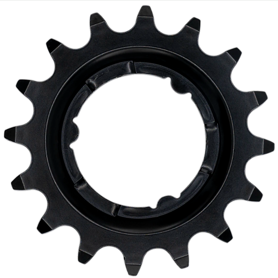Kmc sprocket for Shimano 16t o-mo steel 3 32 inch - black