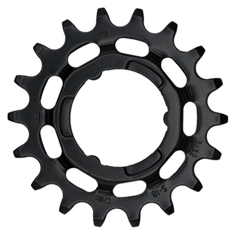 KMC Shimano narrow 18T rear black sprocket