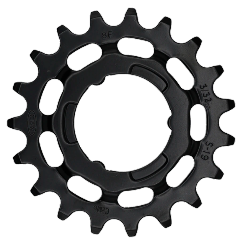 KMC Gear R Shimano 19t Chromoly Black 3 32