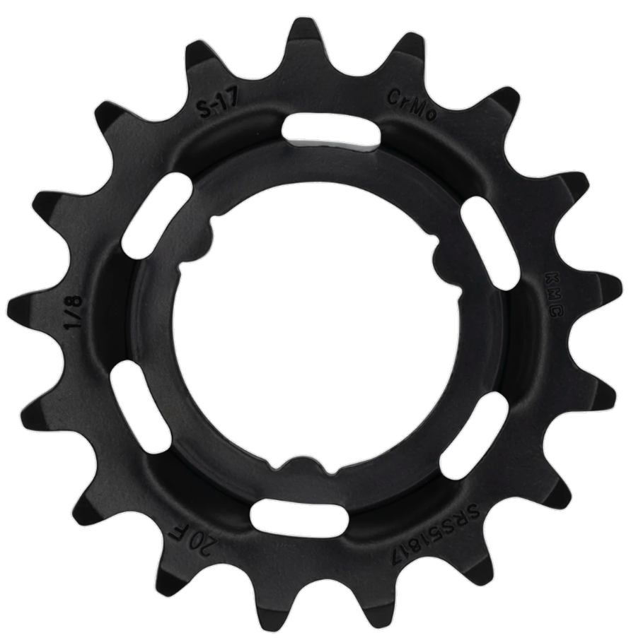 KMC Shimano sprocket 17t, Chromoly Black
