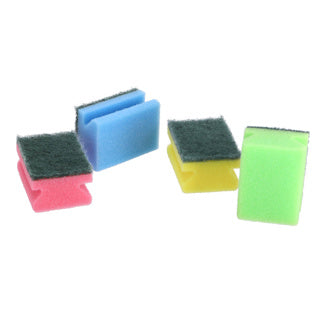 Multy scouring sponge with handle, pack of 10