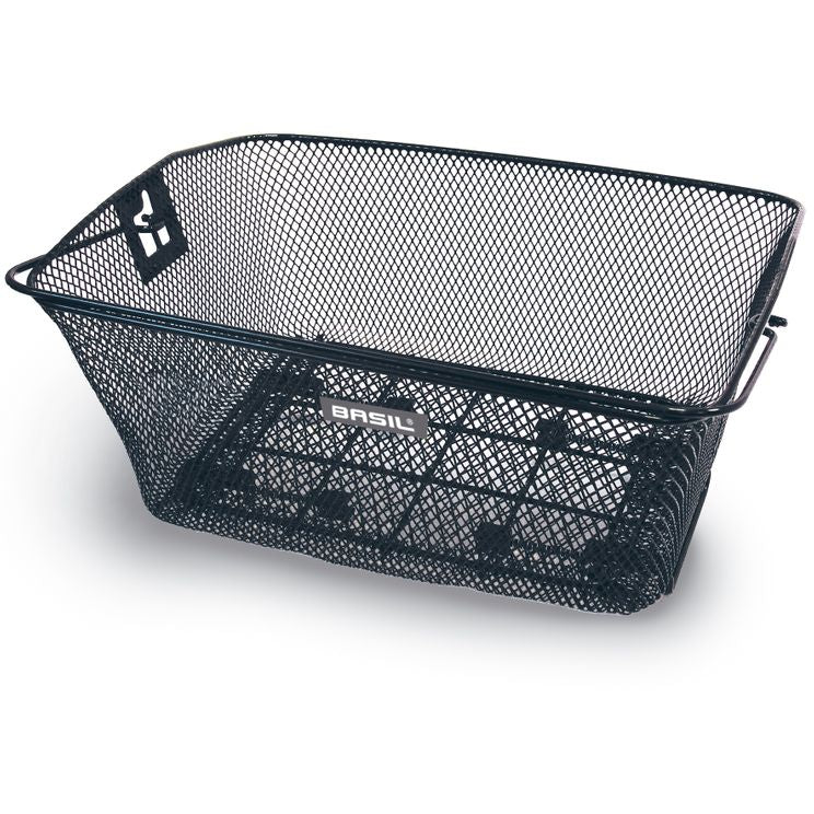Basil Como - bicycle basket - rear - black