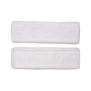 Clean Home Microfiber Mop Cloths White 2 Pieces