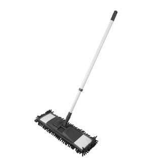 Clean home chenille floor wiper with telescopic handle