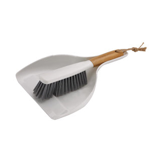 Clean home dustpan and brush bamboo