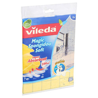 Vileda spongidou magic sponge cloth 3 pieces