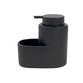 No brand soap pump with soap dish black 12.7 x 13.3 x 7.8 cm | 2 pcs
