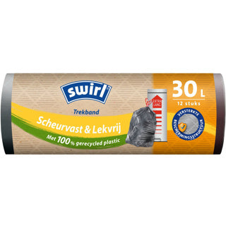 Swirl XL pedal bin bags with drawstring 30l 12 pieces