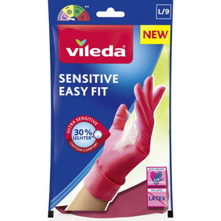 Vileda hansker sensitive easy fit large