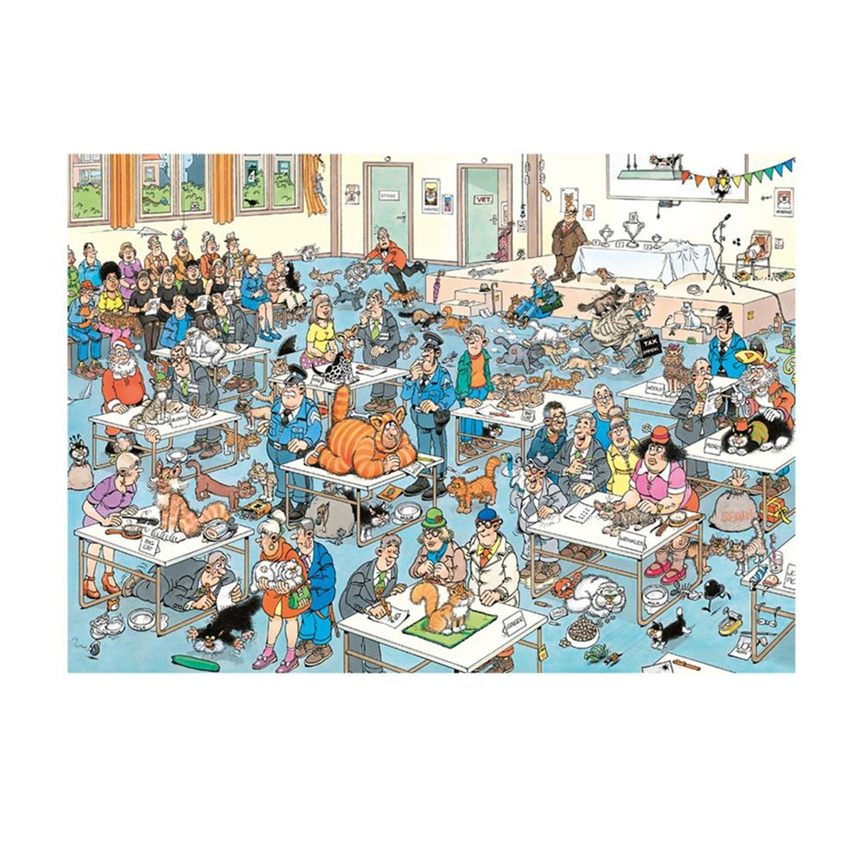 Jan van Haasteren Jigsaw Puzzle Cat Show, 1000 pieces.
