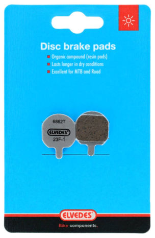 Elvedes disc brake pad set - Hayes - organic compound (resin) - 1 pair