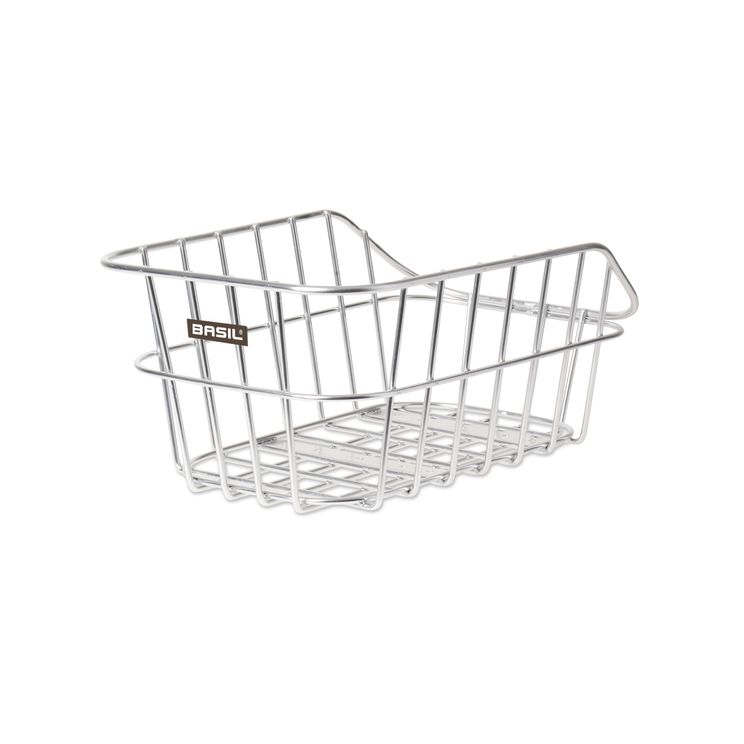 Basil Cento Alu - Bicycle Basket - På baksiden - Aluminium