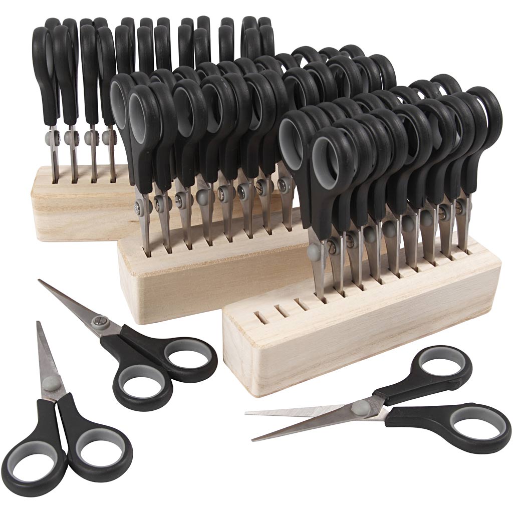 Creativ company children's scissors, l: 14 cm, right-left handed, black, 1 set