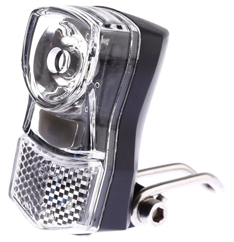 IkziLight Little 1x1W LED headlamp, chrome, with bracket (Workshop packaging)