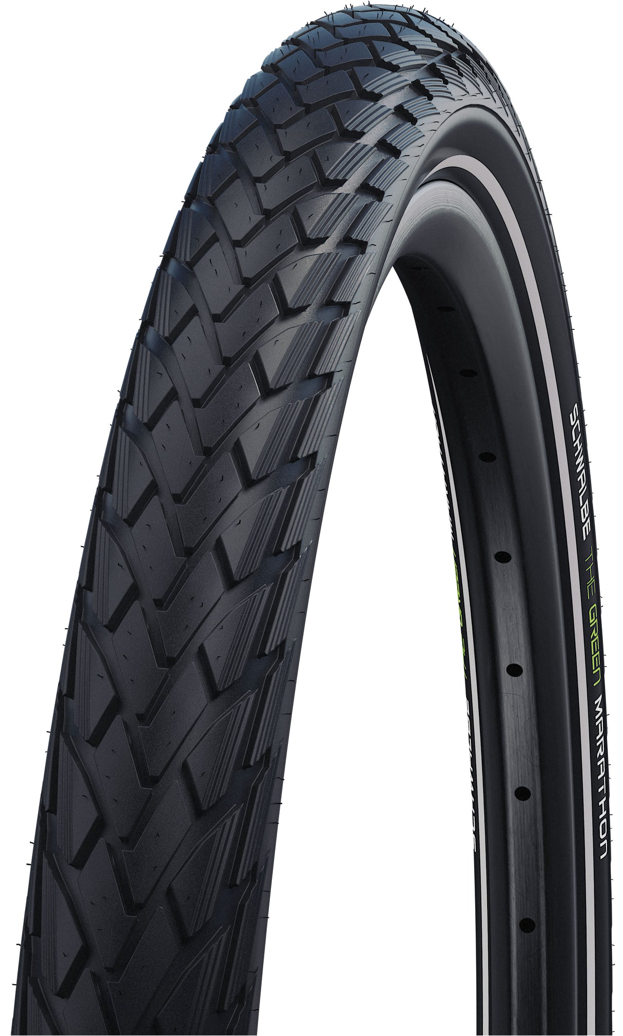 Schwalbe green marathon - wired - addix eco - greenguard - 27.5x1.65 - black + reflex