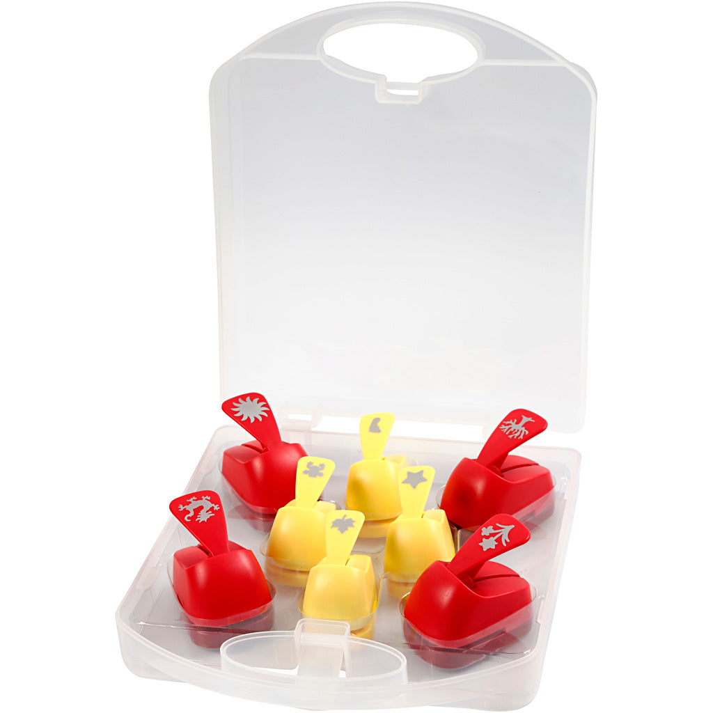 Creativ company paper punches, every day, size 15+23 mm, 2x4 pieces 1 box