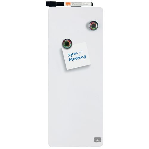 Magnetische dry-erasestrip nobo 140x360 mm wit