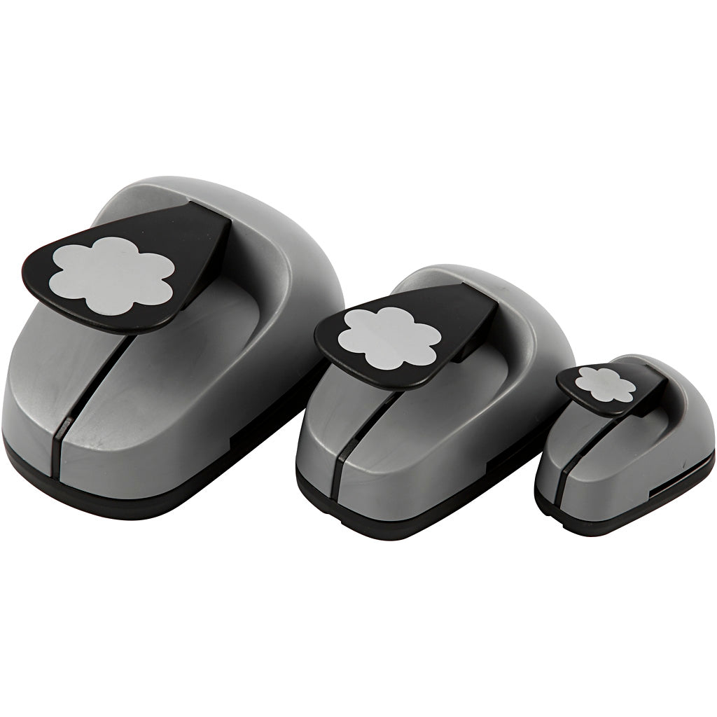 Creativ company ponsen set, bloem, afm 25+49+75 mm, 3 stuk 1 doos