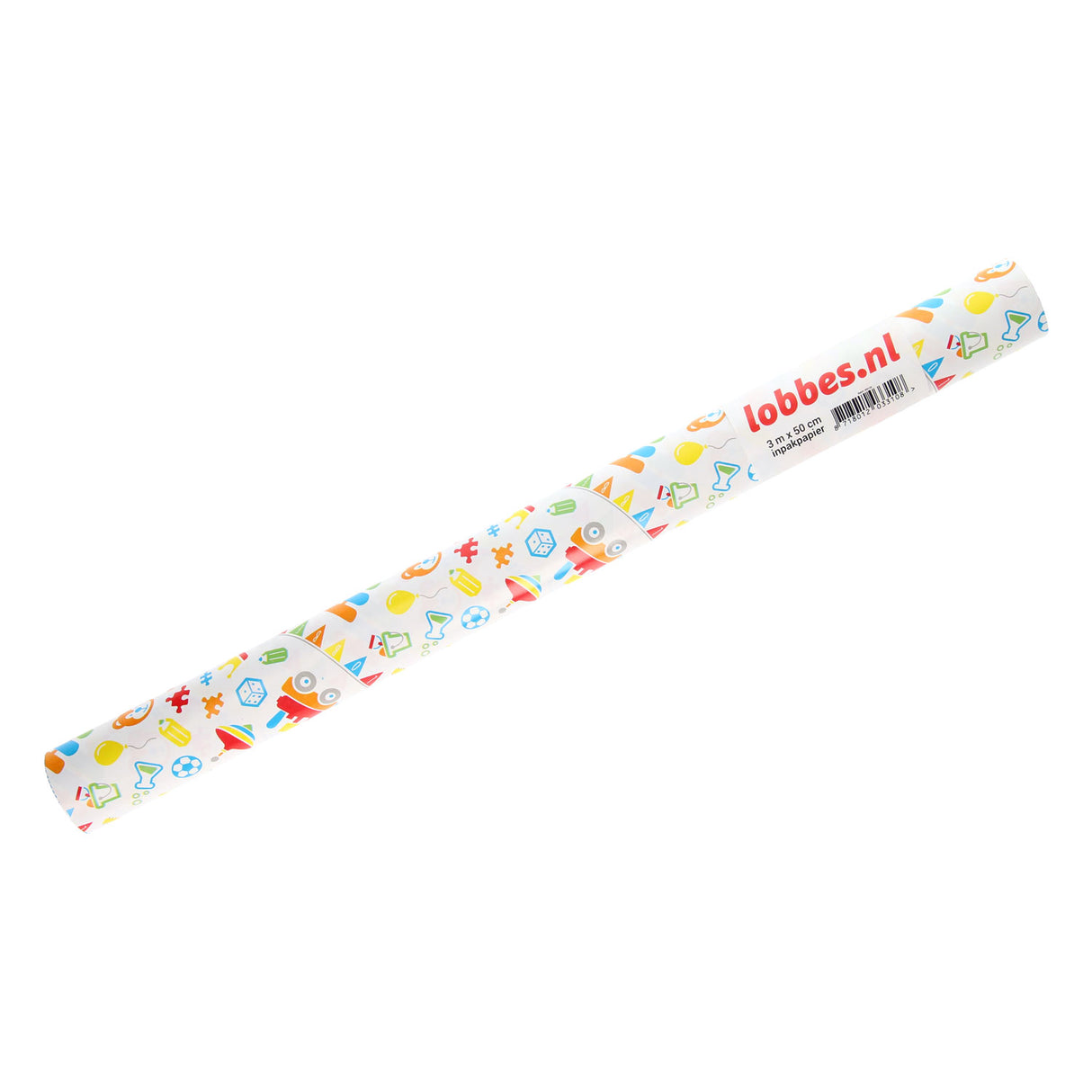 Lobbes inpakpapier speelgoed, 3 mtr