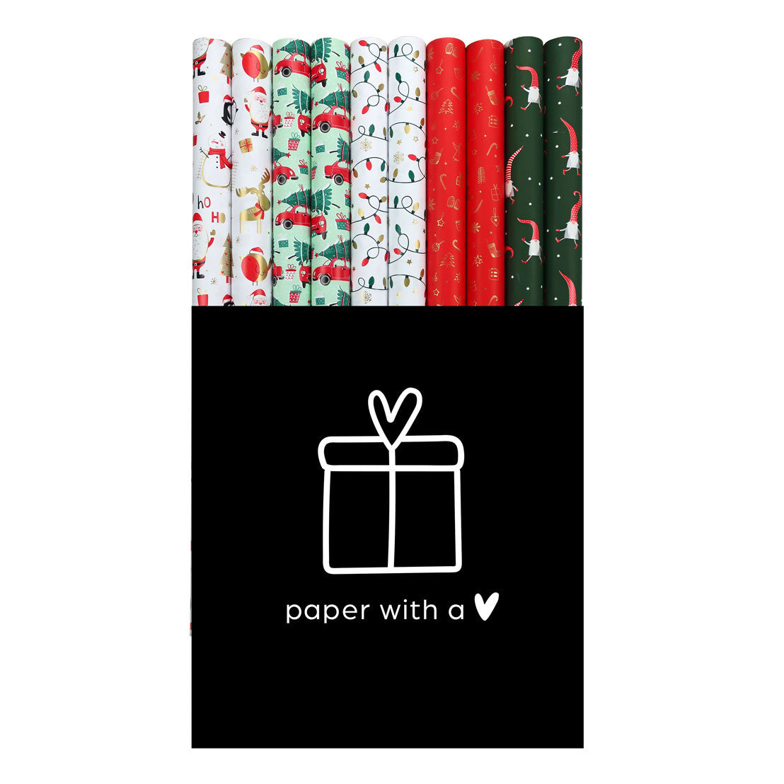 Christmas Wrapping Paper Collection, 50 Rolls