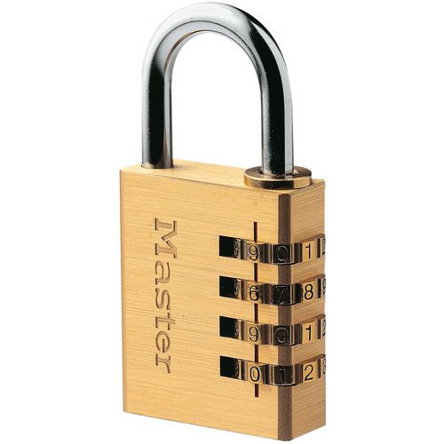 Masterlock hangslot master lock 604eurd goud