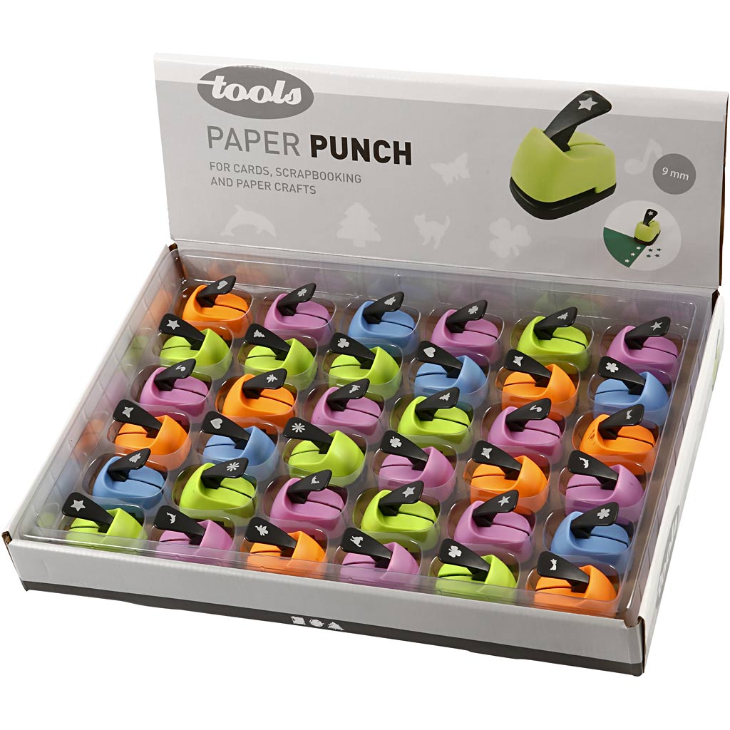 Creative company punches, everyday, size 9 mm, contents may vary, 36 pieces in 1 box