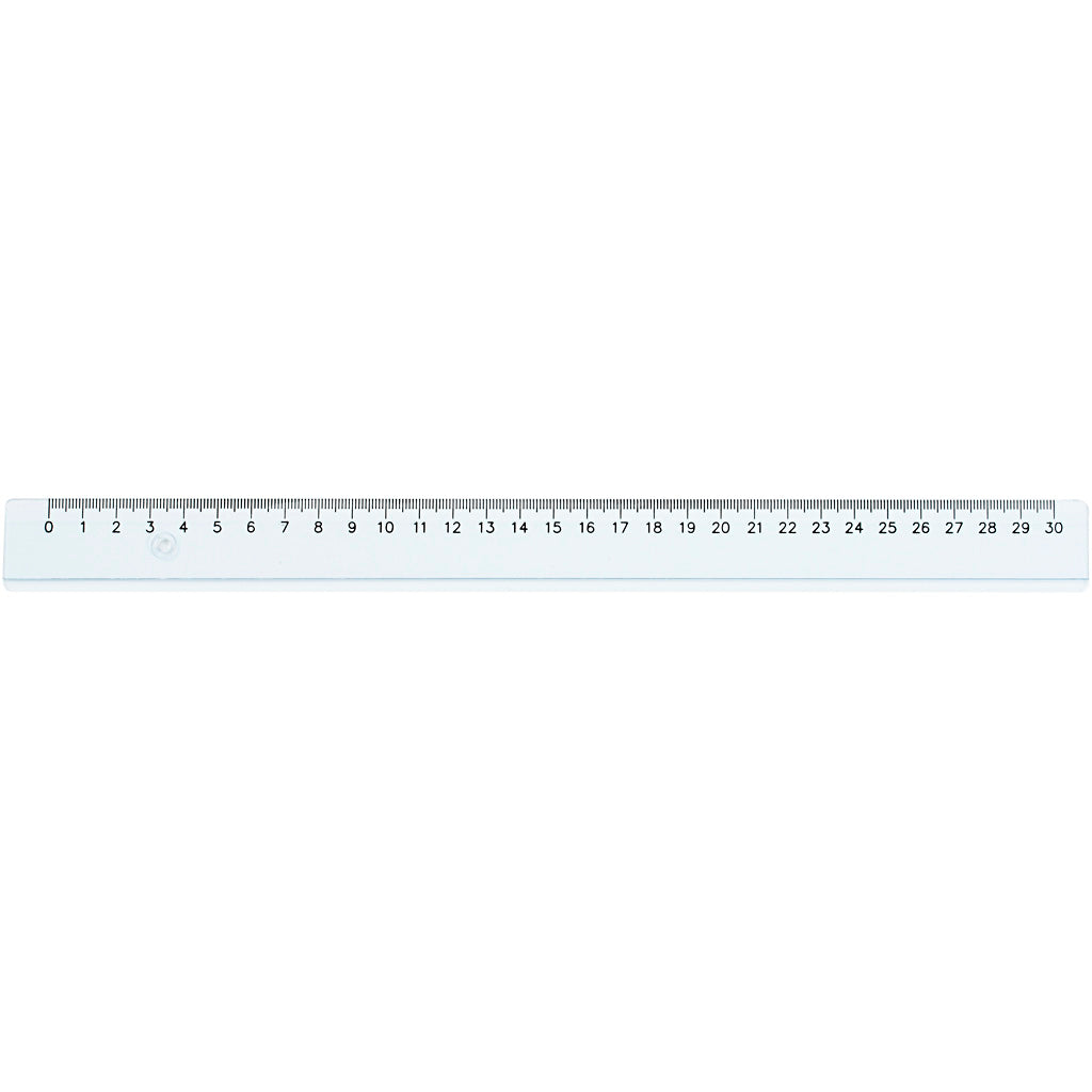 Ruler, l: 30 cm, 1 piece