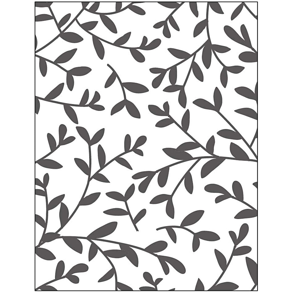 Creativ company embossing folder, twigs, size 11x14 cm, thickness 2 mm, 1 piece