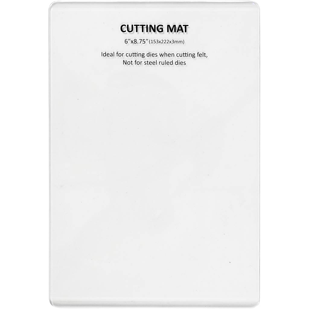 Creativ company cutting board acrylic, size 22.2 x 15.3 cm, thickness 3 mm, 1 piece