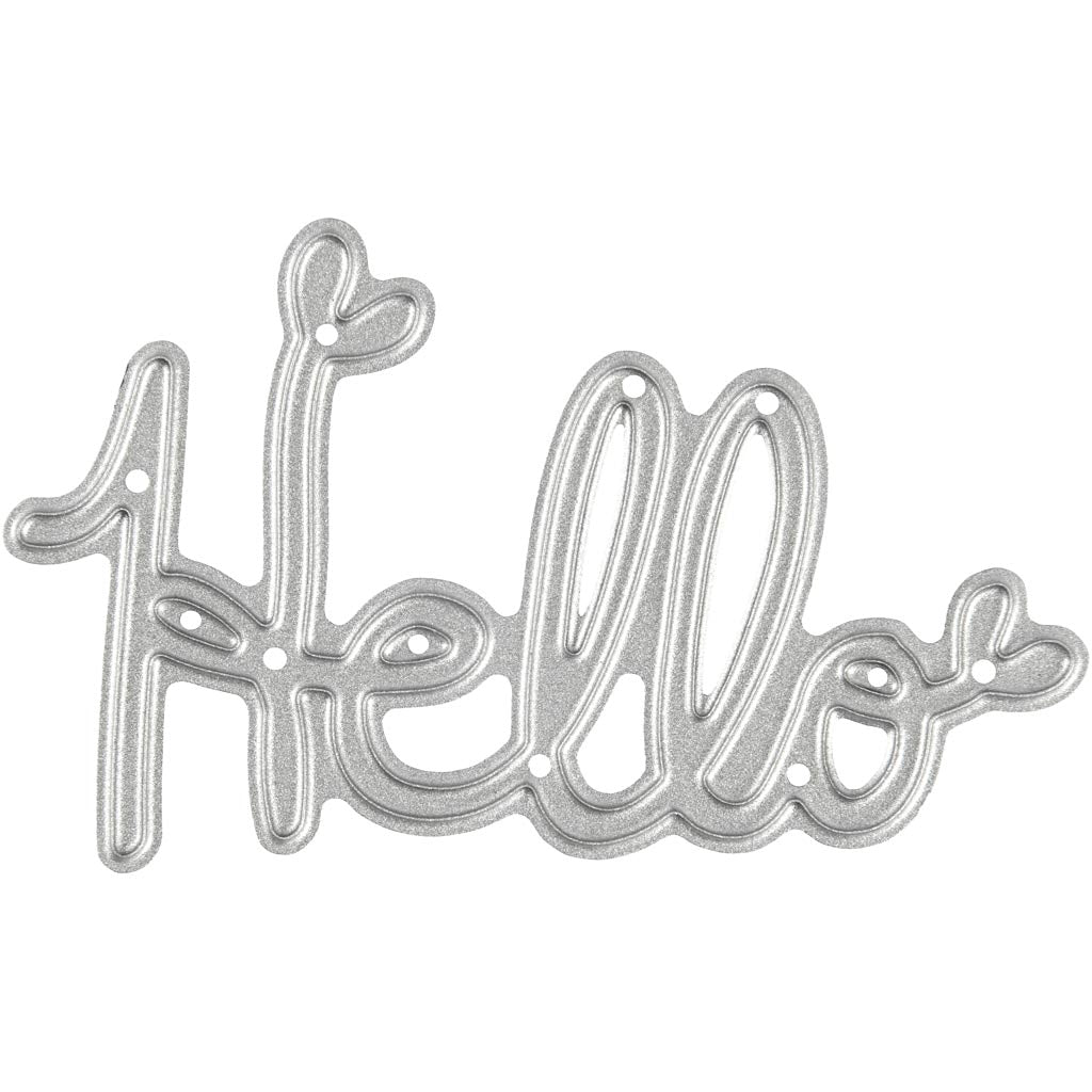 Creativ company cutting die, hello, size 59x36 mm, 1 piece