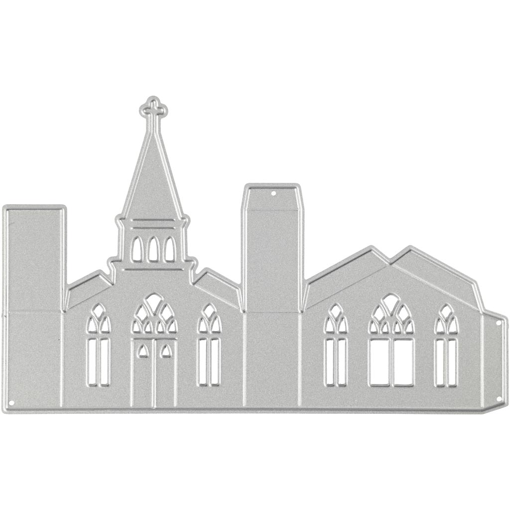 Creativ company die-cutting and embossing dies, church 3d, size 135x85 mm, 1 piece