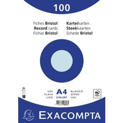 Indexkaarten exacompta 10316e hemelsblauw papier