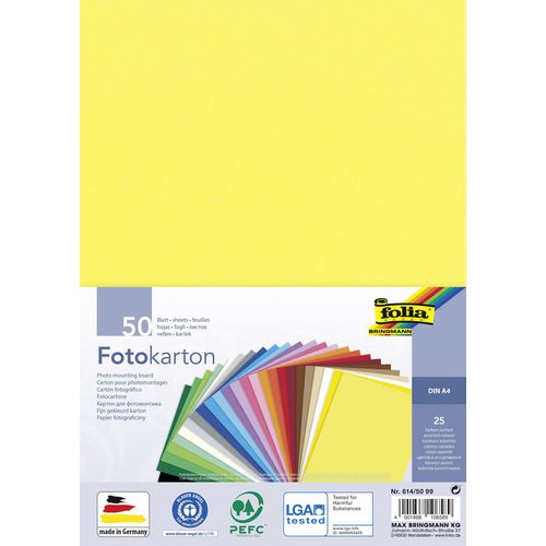 Gekleurd papier folia 614 50 99 fotokarton kleurenassortiment