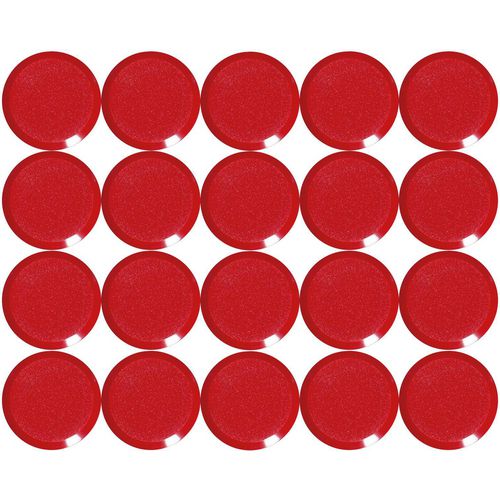 Whiteboard-magneten maul 6176125 rood pak van 20