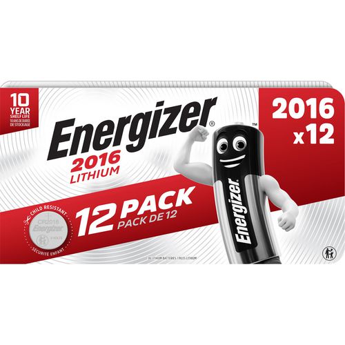 Batterijen energizer 7638900441888 cr2016 niet-oplaadbaar pak van 12