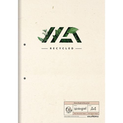 Schrijfblok aurora d102sbr shine bright recycled a4