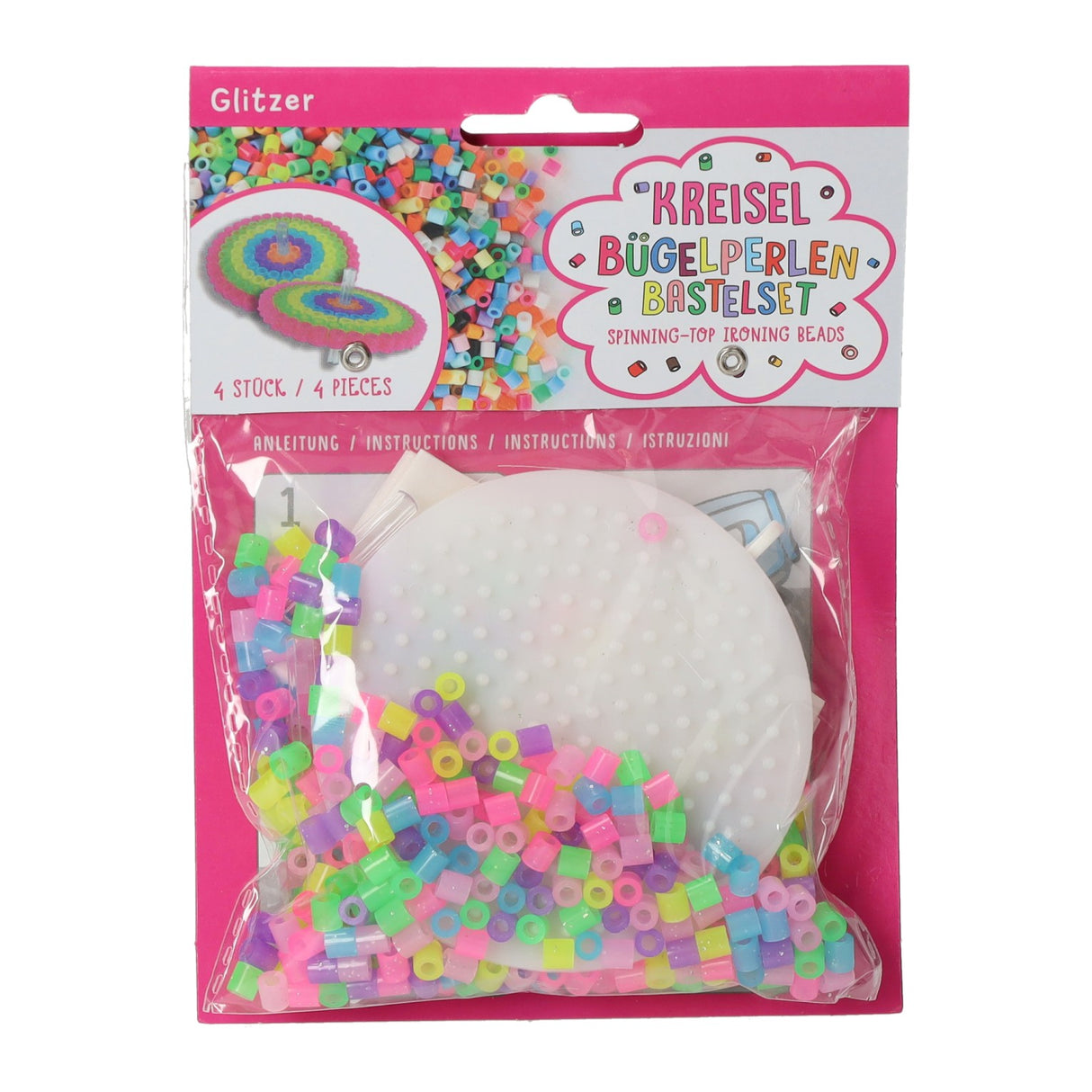 Maacht Ären eegene Eisen-op Bead Spinning Top