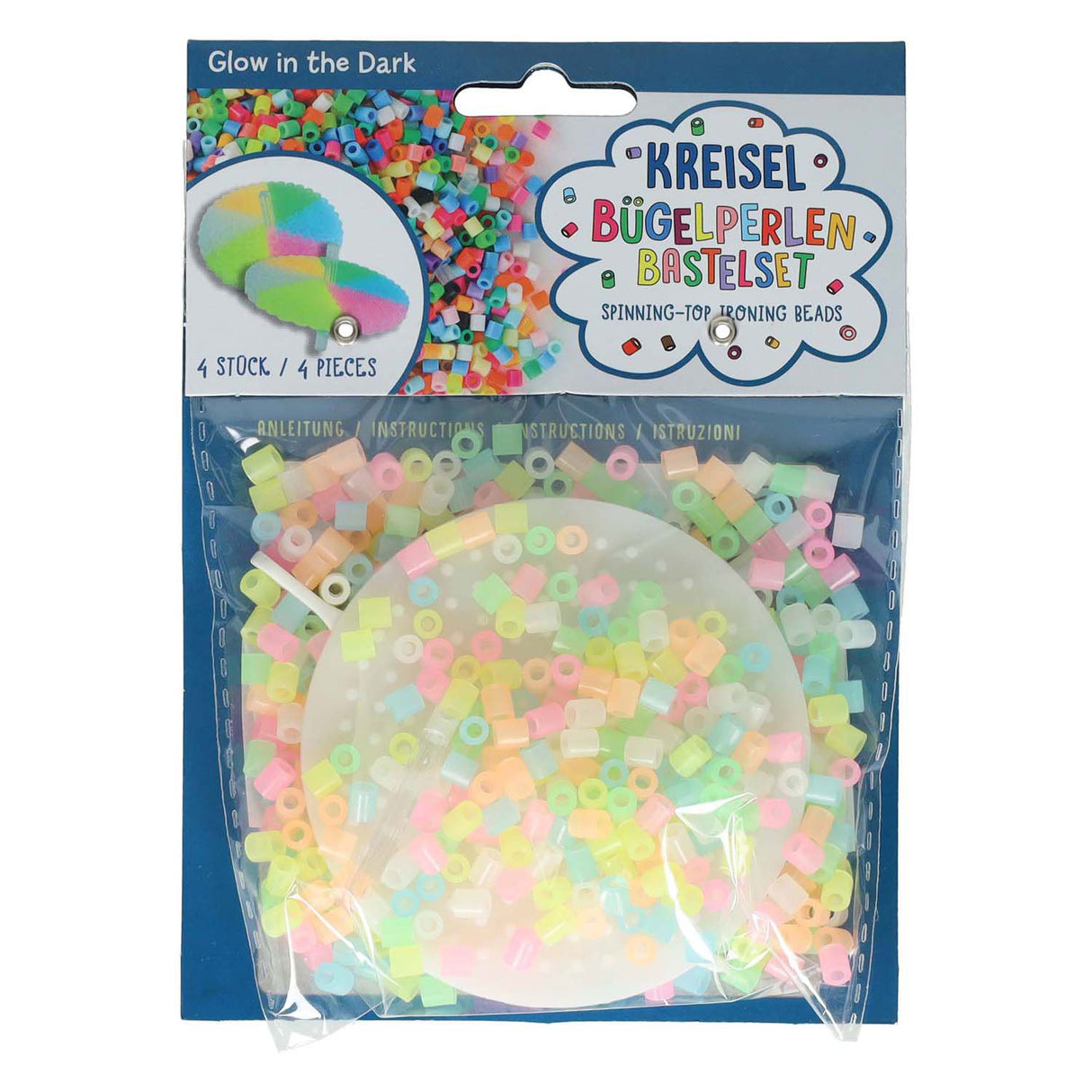 Maacht Ären eegene Eisen-op Bead Spinning Top