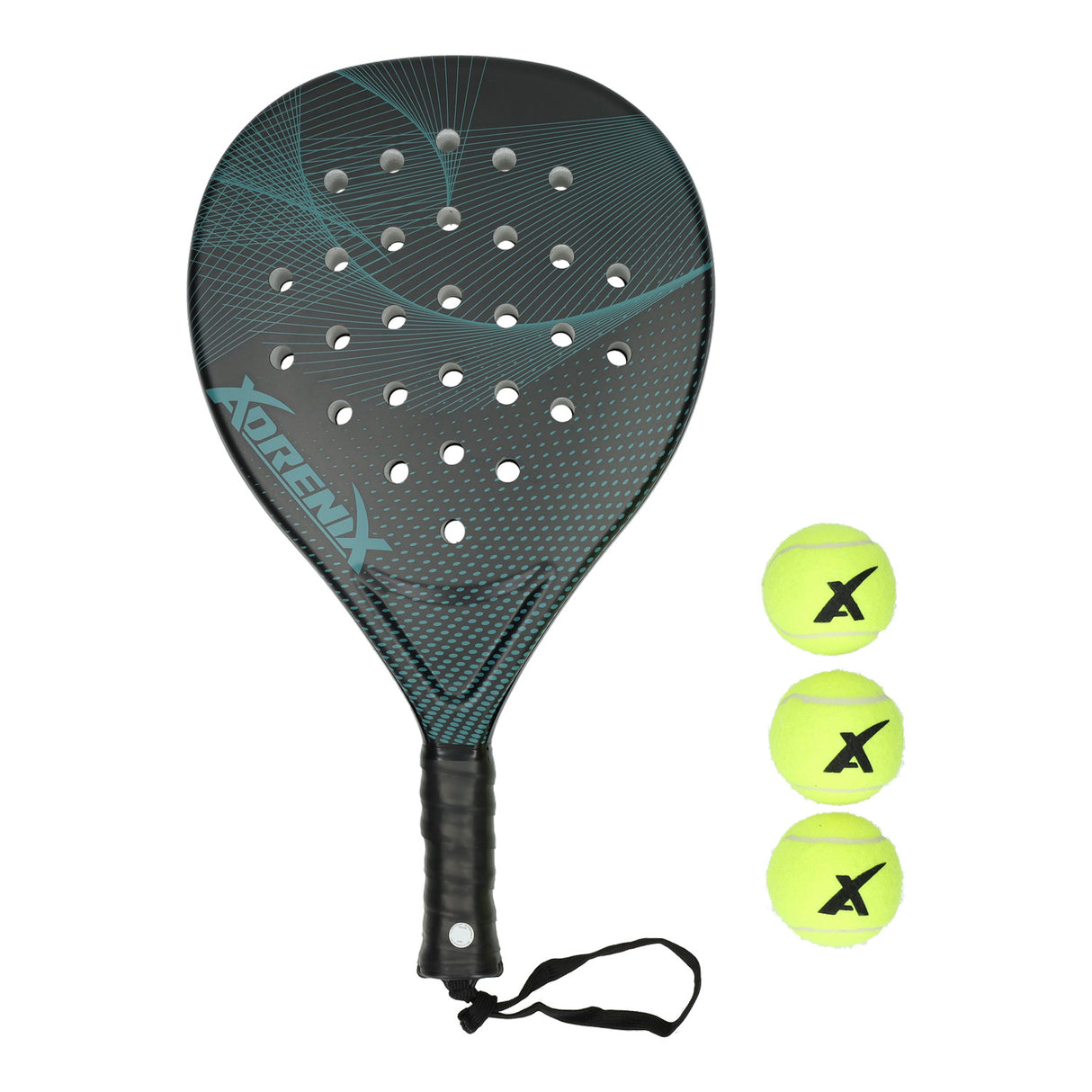 Set da paddle Adrenix con 3 palline - verde