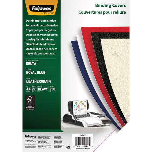 Inbindkaft fellowes 5373902 pulp blauw