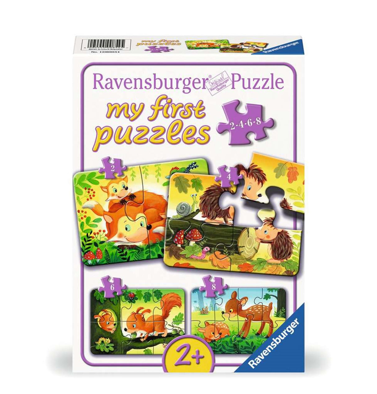 Ravensburger Jigsaw Puzzle Familias de animales pequeños, 4in1