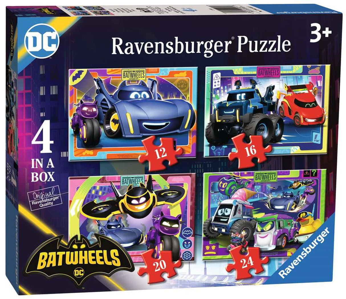 RAVENSBURGER JIGSAW puzzle Bathweels 4in1, 24 °.