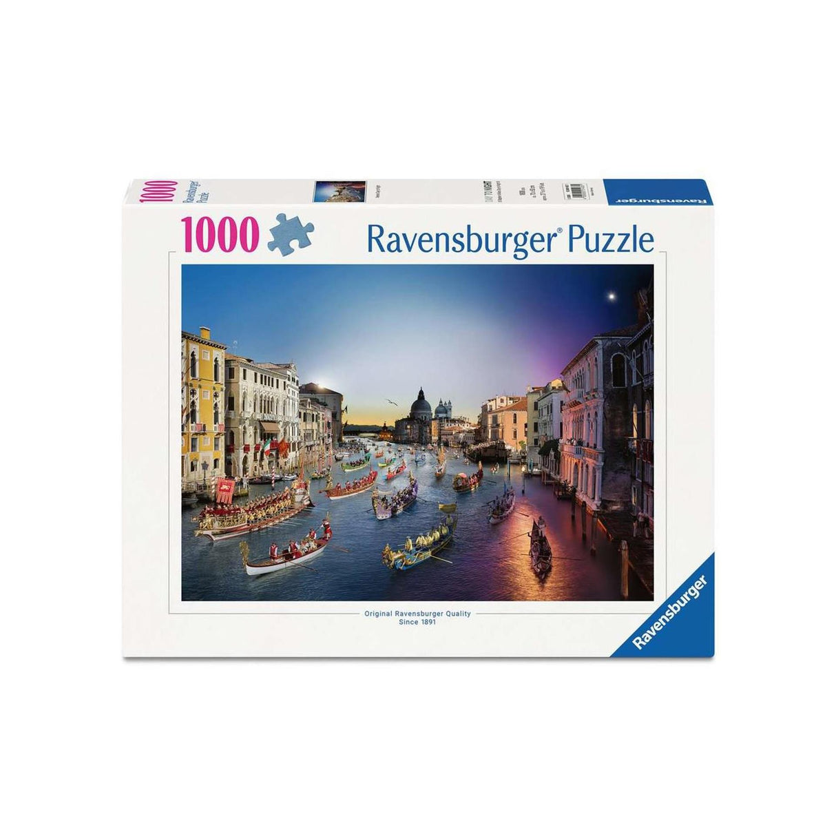 Ravensburger rompecabezas Venecia del día a la noche - 1000 piezas.