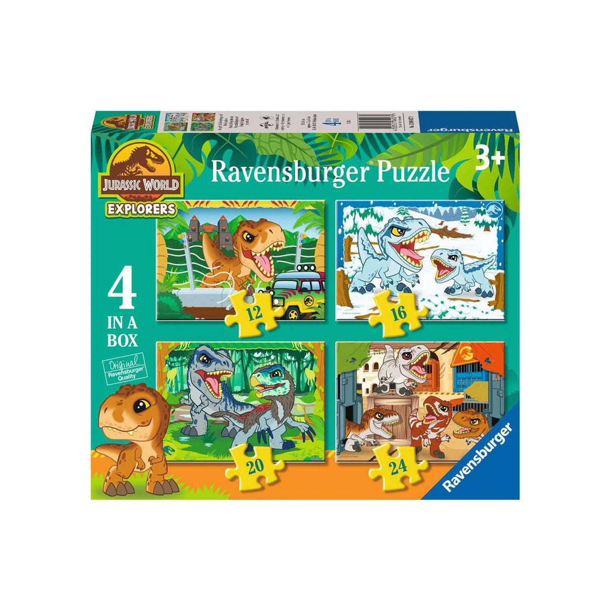 Ravensburger rompecabezas Jurassic World Explorers - 4 rompecabezas